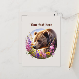 Niedliche Bärenliebhaber Postkarte