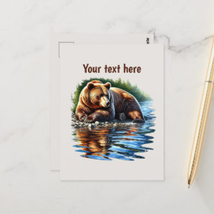 Niedliche Bärenliebhaber Postkarte