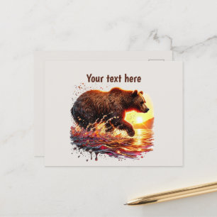 Niedliche Bärenliebhaber Postkarte