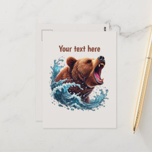 Niedliche Bärenliebhaber Postkarte