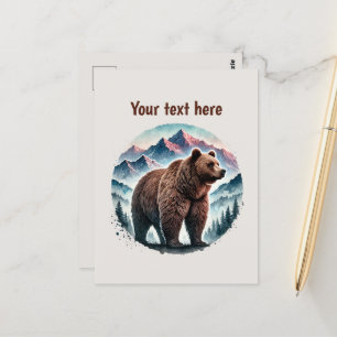Niedliche Bärenliebhaber Postkarte