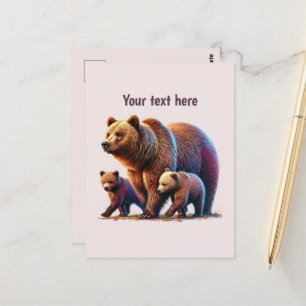 Niedliche Bärenliebhaber Postkarte