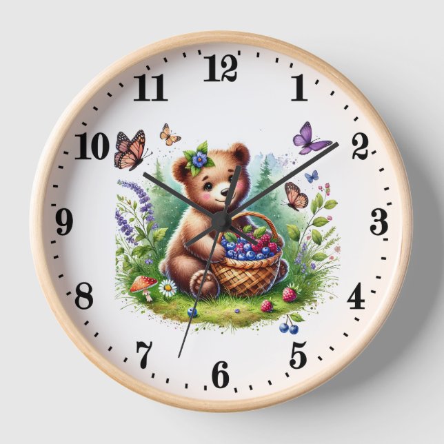Niedliche Bärenliebhaber Uhr (Vorderseite)