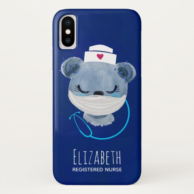 Niedliche Bärennahrung mit einer medizinischen Mas Case-Mate iPhone Hülle (Rückseite)