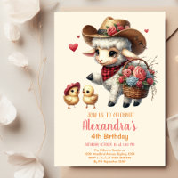 Niedliche Barnyard Farm Geburtstag