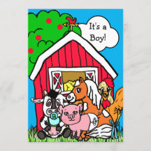 Niedliche Barthähnchen Farm Themed Baby Dusche