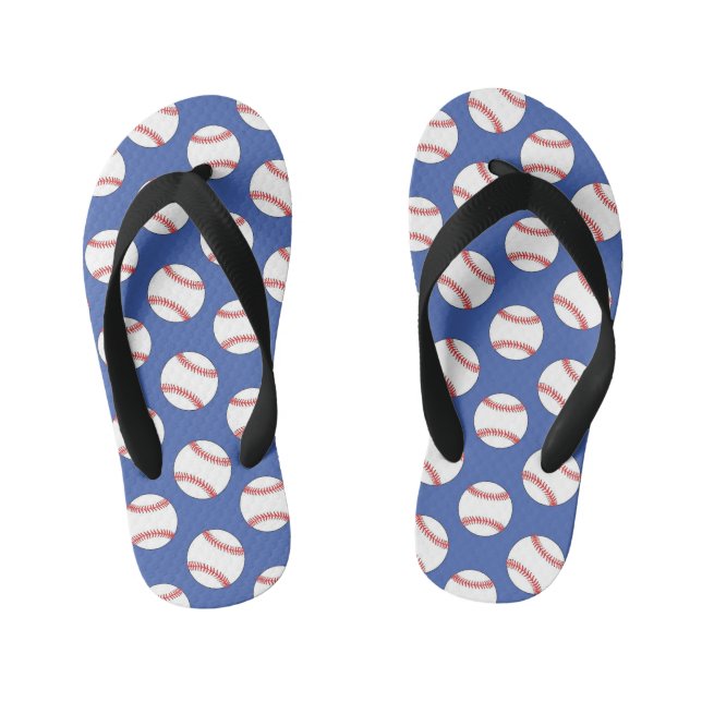 Niedliche Baseballsportarten Kinderbadesandalen (Fußbett)
