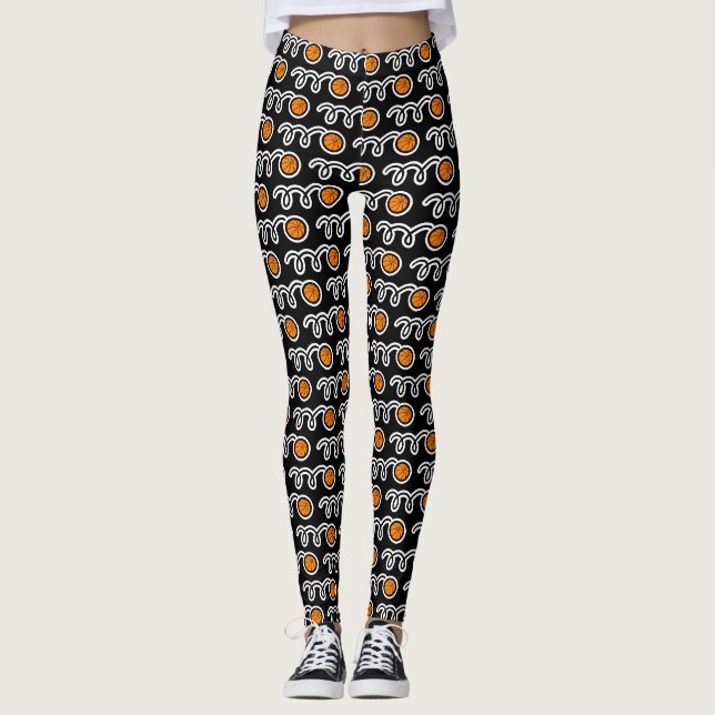 Niedliche Basketballsportart Leggings (Vorderseite)