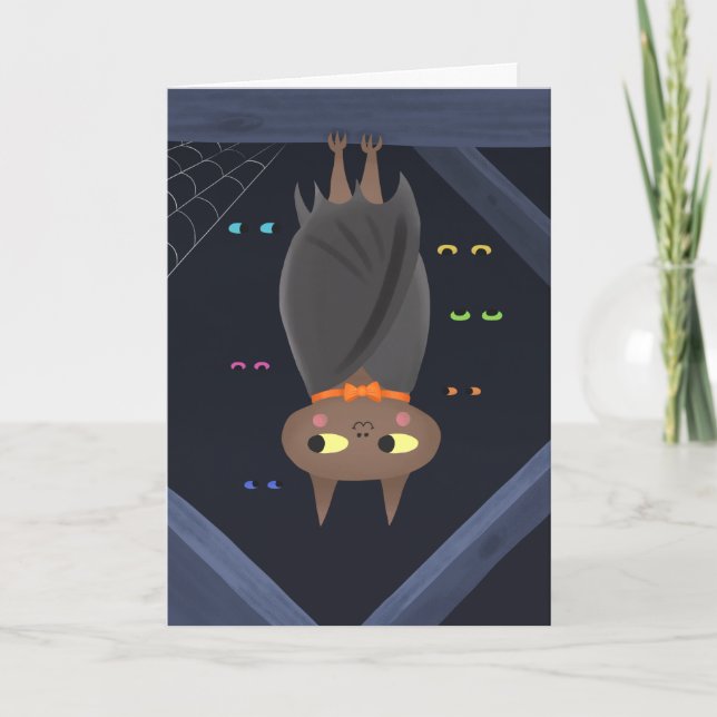 Niedliche Bat Birthday Card Karte (Vorderseite)
