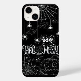 Niedliche Bats & Spooky Pumpkins iPhone Case