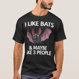 Niedliche Battkunst für Männer Frauen Vogelkreatur T-Shirt