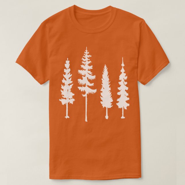 Niedliche Bäume 2 T-Shirt (Design vorne)