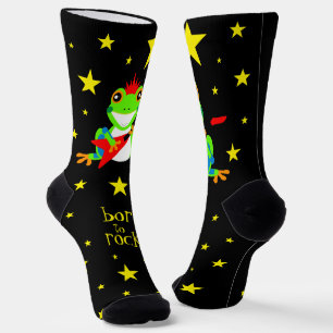 Niedliche Baumfrösche Rockin' Red Guitars Socken