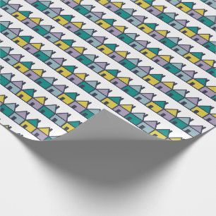 Niedliche Baureihe Geschenkpapier