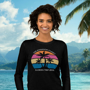 Niedliche Beachreise für Frauen mit langer Lebensd Tri-Blend Shirt
