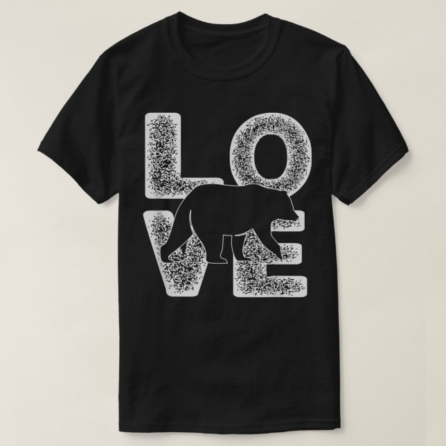 Niedliche Bear-Idee für Tierliebhaber in der Liebe T-Shirt (Design vorne)