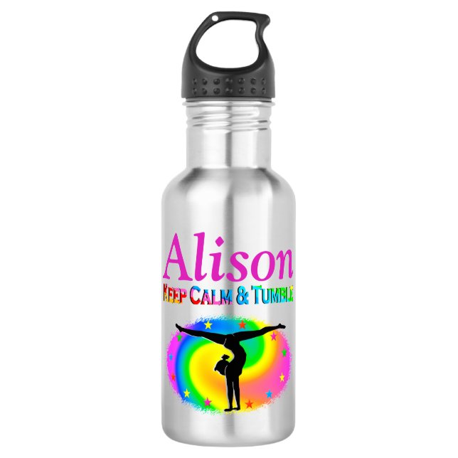 NIEDLICHE BEHALTEN FLASCHE UND TUMBLE GYMNAST-WASS TRINKFLASCHE (Vorderseite)