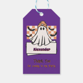 Niedliche Benutzerdefiniert Danke Halloween Ghost Geschenkanhänger