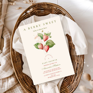 Niedliche Berry Sweet Baby Dusche Einladung