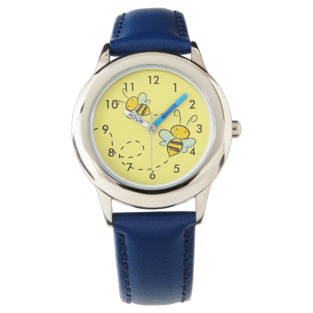 Niedliche Besetzte Bumble-Armbanduhr Armbanduhr (Vorderseite)