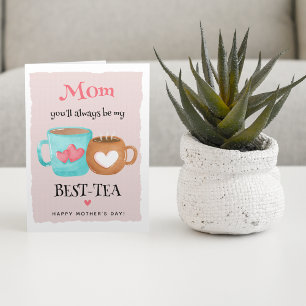 Niedliche BEST-TEA-Mama Frohe Muttertag Karte
