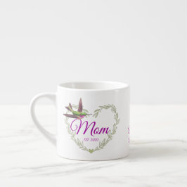 Niedliche Beste Mama je Herz Hummingbird Riesenkaf Espressotasse