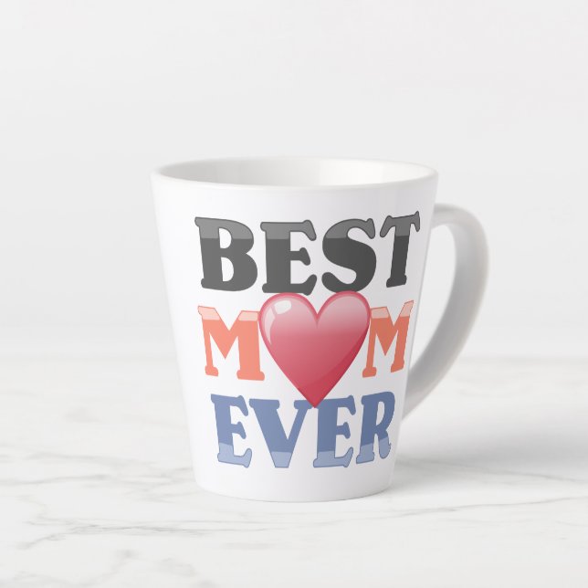 Niedliche beste Mama je Milchtasse (Rechte Ecke)