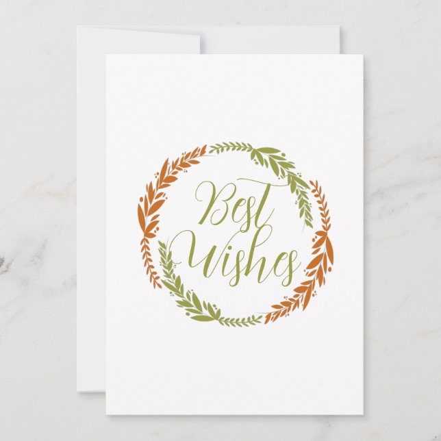 Niedliche Beste Wünsche Postkarte (Vorderseite)