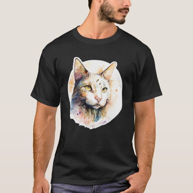 Niedliche, bezaubernde, einzigartige Wasserfarbenk T-Shirt (Vorderseite)