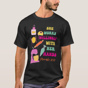 Niedliche Bibelkuchenbackkuchenkuchen, dekoriert T-Shirt