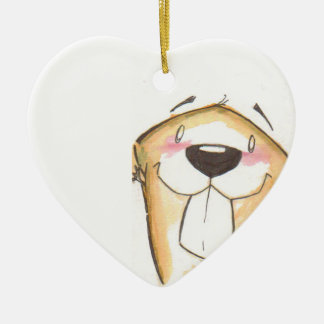 niedliche Biberverzierung Keramik Ornament