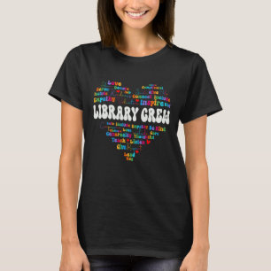 Niedliche Bibliothek Crew Wertungswoche zurück zur T-Shirt