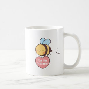 Niedliche Biene Mein Valentin ist mein Valentin Kaffeetasse