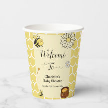Niedliche Biene mit Sweet Honey Baby Dusche