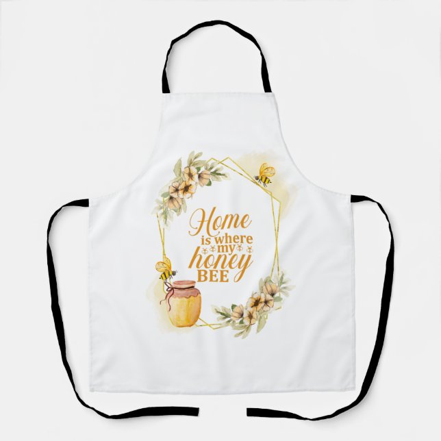 Niedliche Biene Pun Funny Valentine Küche Schürze (Vorderseite)
