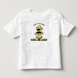Niedliche Biene und Blume Kleinkind T-shirt