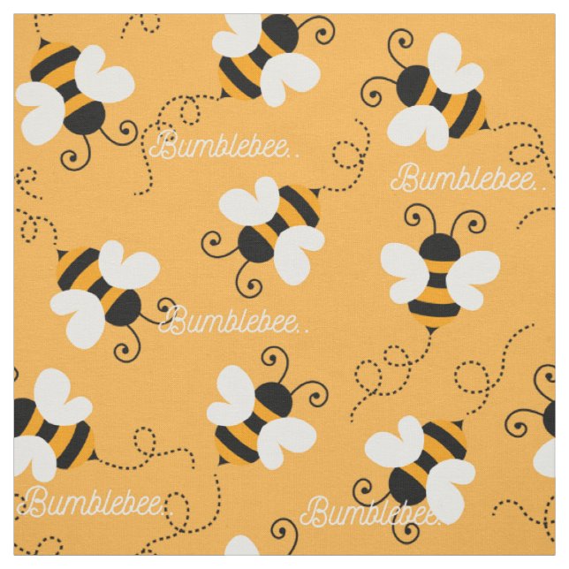 Niedliche Bienen/Hummelmuster Stoff (Muster)
