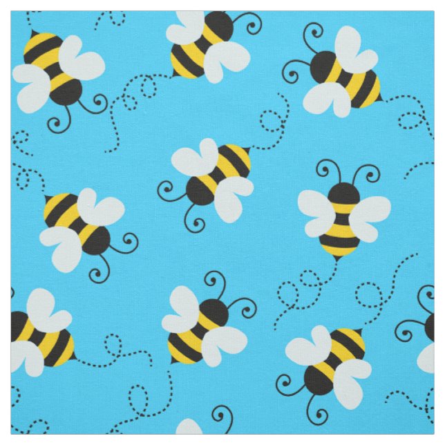 Niedliche Bienen/Hummelmuster Stoff (Muster)