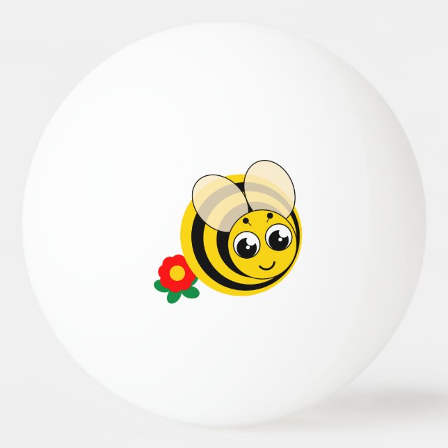 niedliche Bienen, Hummeln oder Honigbienen nach Ma Tischtennisball (Vorderseite)