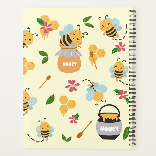 Niedliche "Bienen-Liebe" 2024 Planer (Rückseite)