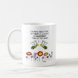 Niedliche Bienen & Mai Blume Gärtner Mama 2-seitig Kaffeetasse