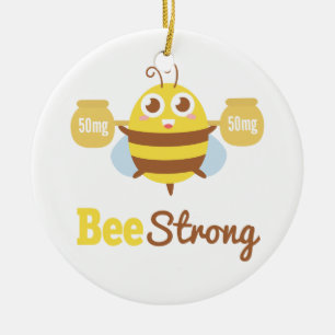 Niedliche Bienen stark sind starke Cartoon Keramik Ornament