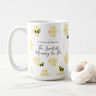 Niedliche Bienen- und Honigwabendusche Kaffeetasse
