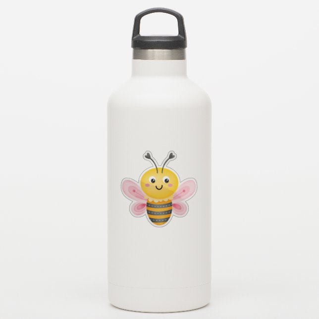 Niedliche Bienenaufkleber Aufkleber (Wassserflasche)
