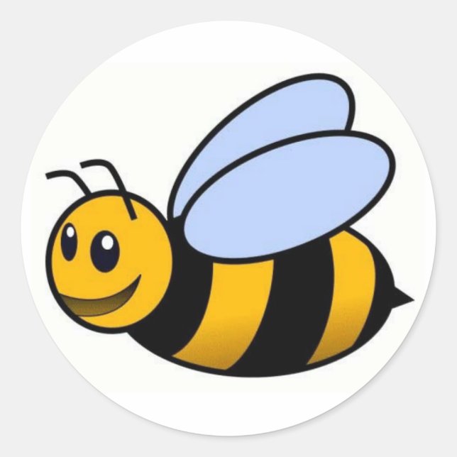 Niedliche Bienenaufkleber Runder Aufkleber (Vorderseite)