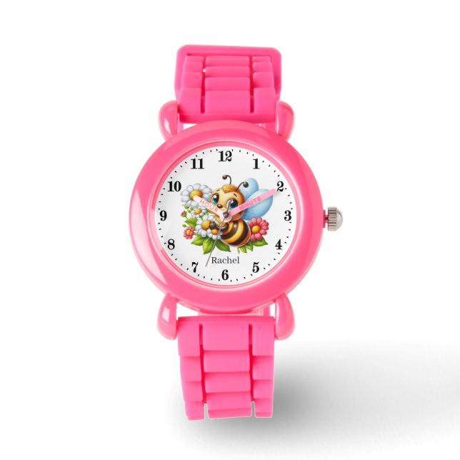 Niedliche Bienengewinnerinnen Armbanduhr (Vorderseite)