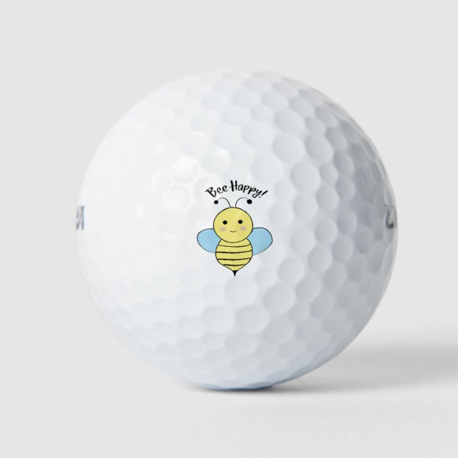 Niedliche Bienenglücklichkeit Golfball (Vorderseite)