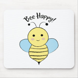 Niedliche Bienenglücklichkeit Mousepad