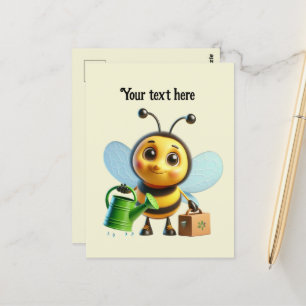Niedliche Bienenliebhaber Postkarte
