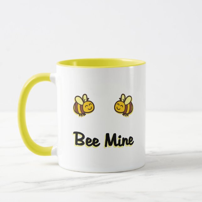 Niedliche Bienenstöcke mit Rückenlehne Tasse (Links)